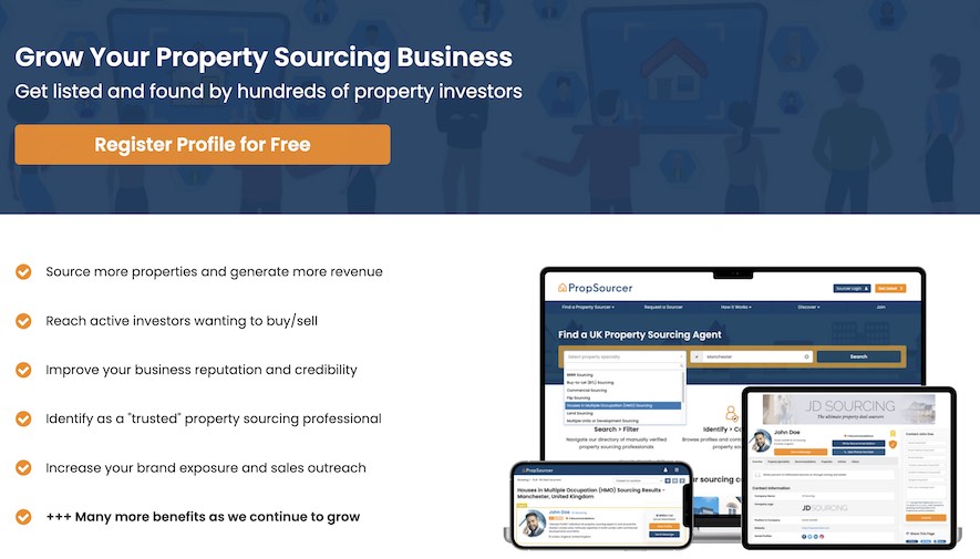 Select Property Sourcer Membership Plan Page
